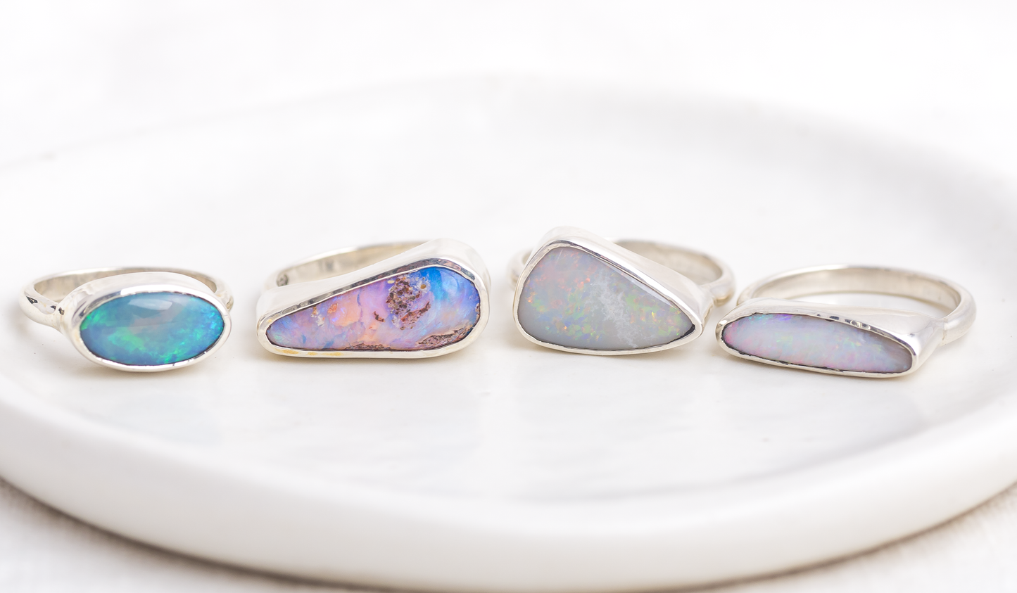 Opal East West Ring #14 ◇ Made in your size