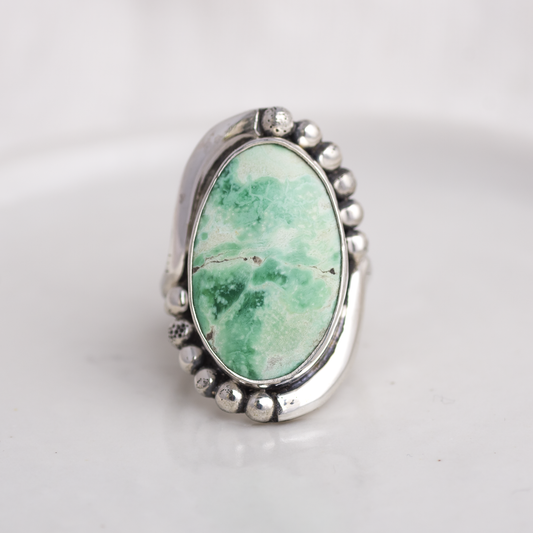 Origin Embrace Ring ◇ Australian Green Variscite ◇ Size 7