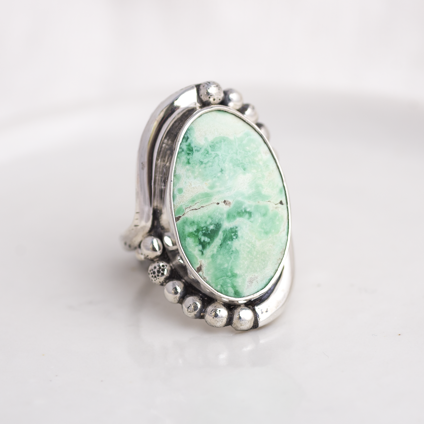 Origin Embrace Ring ◇ Australian Green Variscite ◇ Size 7