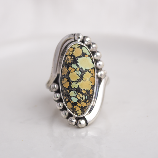 Origin Embrace Ring ◇ Hubei Turquoise  ◇ Size 7.5