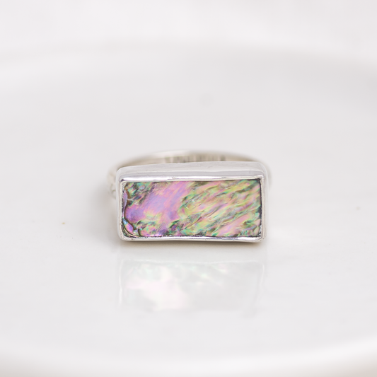 Horizontal Luminous Ring ◇ Abalone ◇ Size 8.5