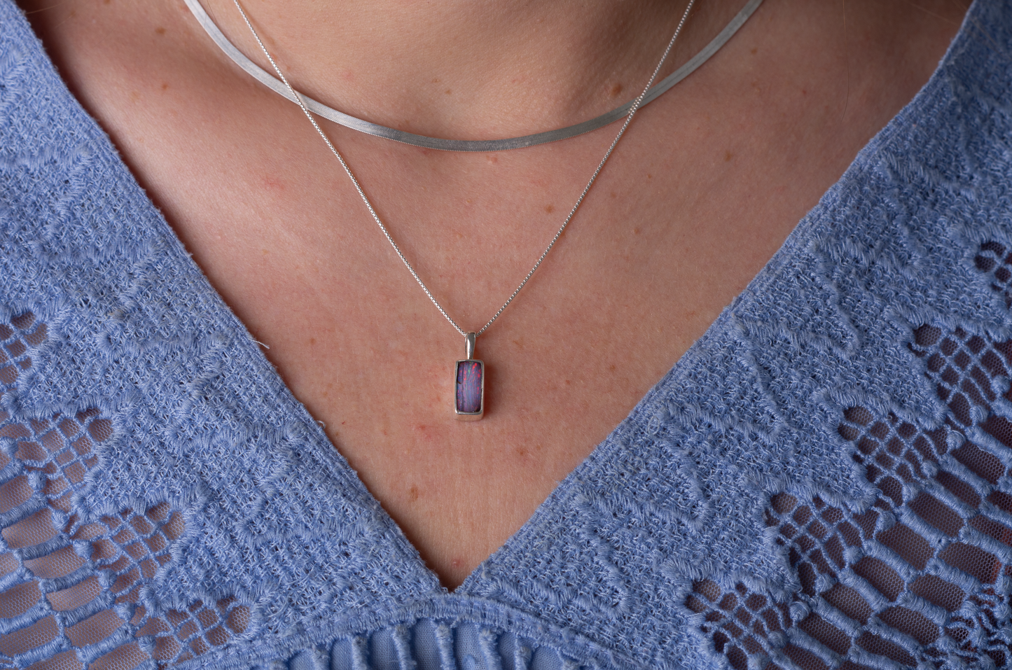 Sterling Silver Herringbone Layering Chain Necklaces