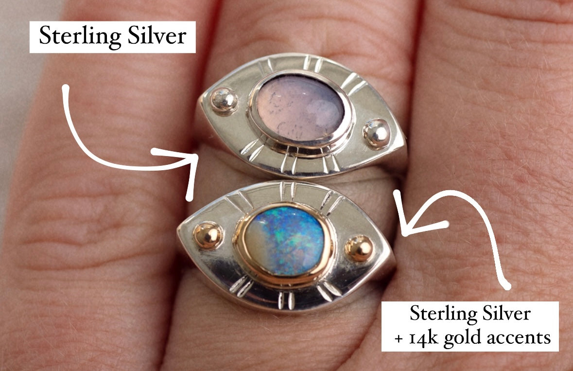 Vision Ring ◇ Abalone ◇ Made in your size.