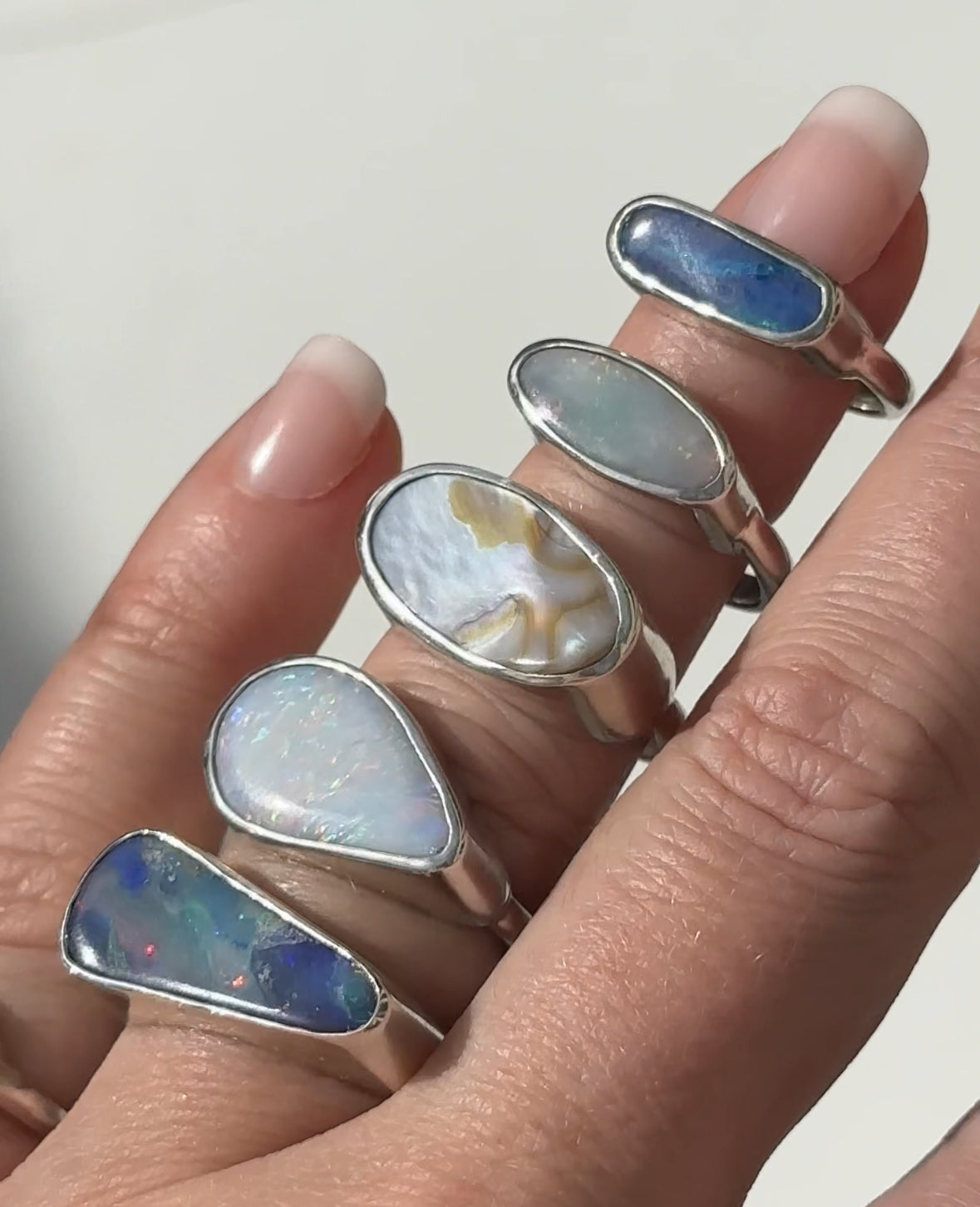 Opal East West Ring ◇ Made in your size.