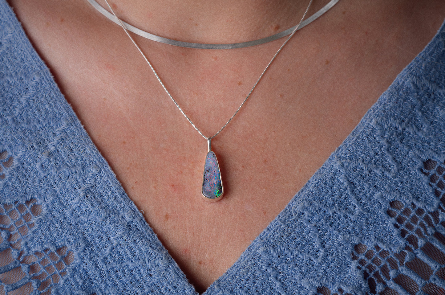 Singular Charm Opal Necklace ◇ Australian Opal