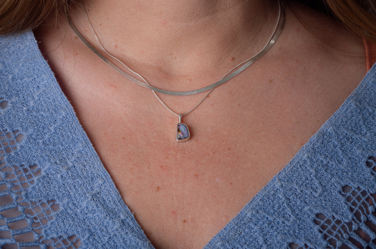 Singular Charm Opal Necklace ◇ Australian Opal