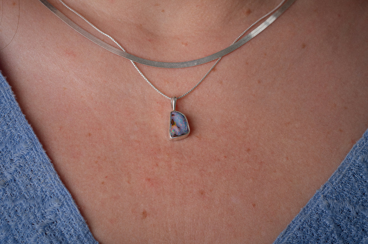 Singular Charm Opal Necklace ◇ Australian Opal