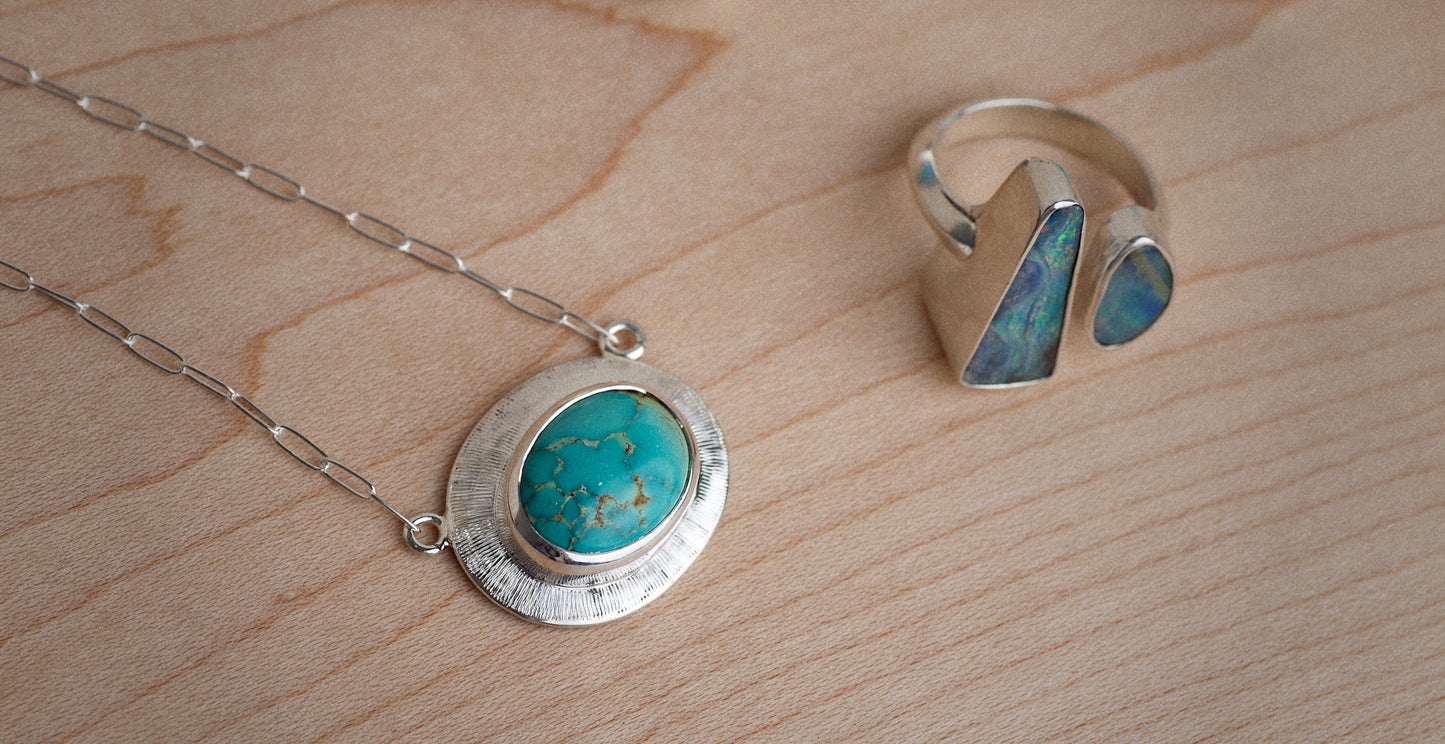 Liminal Necklace ◇ Hubei Turquoise