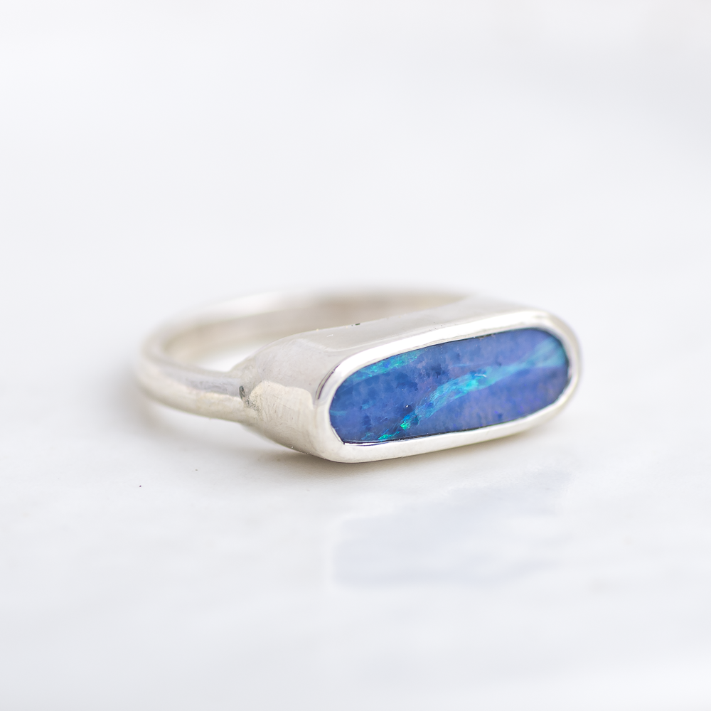 Opal East West Ring ◇ Size 6