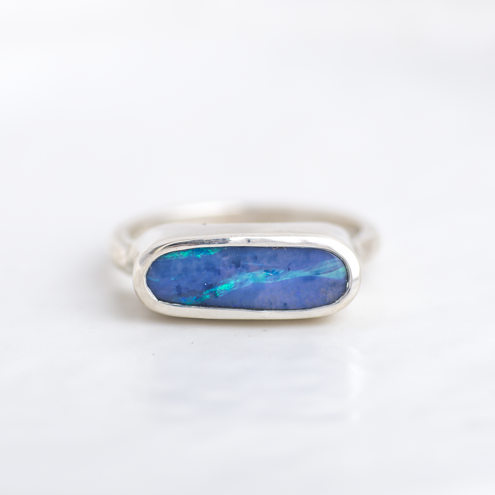 Opal East West Ring ◇ Size 6