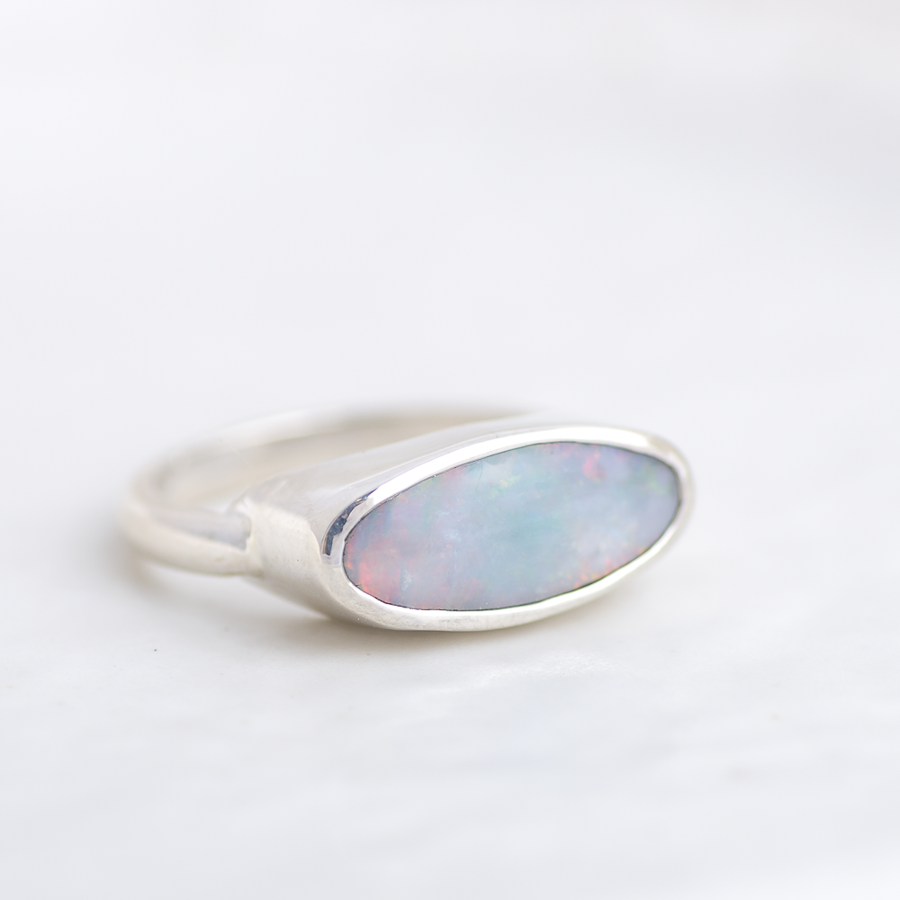 Opal East West Ring ◇ Size 6