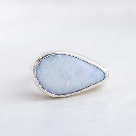 Opal East West Ring ◇ Size 7.5