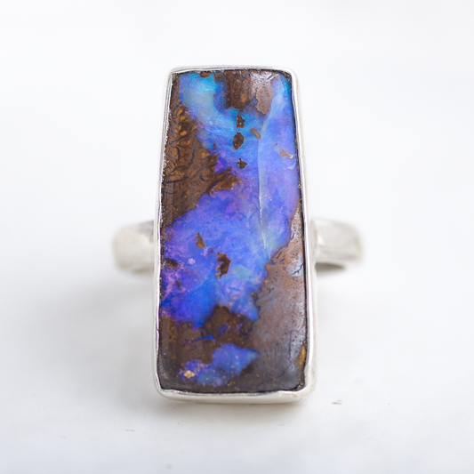 Luminous Ring ◇ Australian Opal ◇ Size 6.5