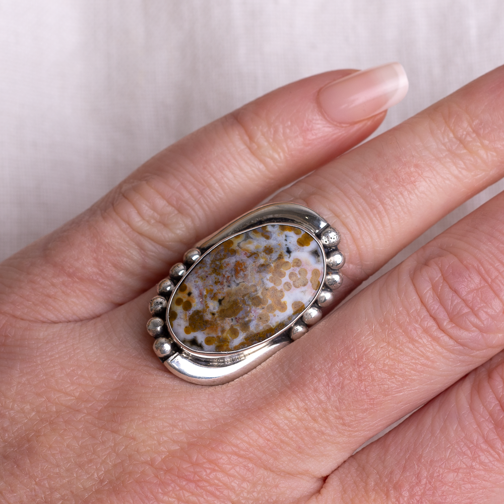 Origin Embrace Ring ◇ Ocean Jasper ◇ Size 7.5