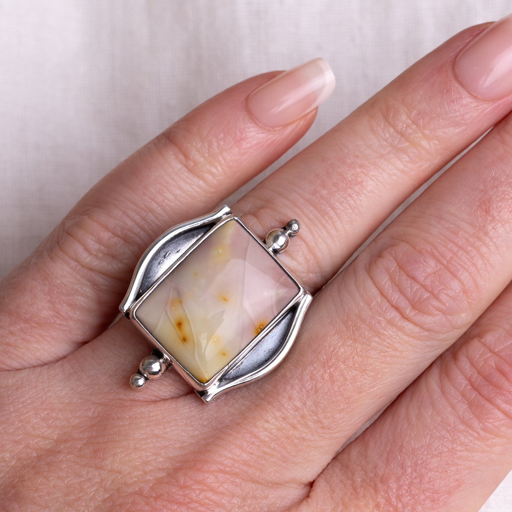 Dunes Ring ◇ Willow Creek Jasper ◇ Size 8