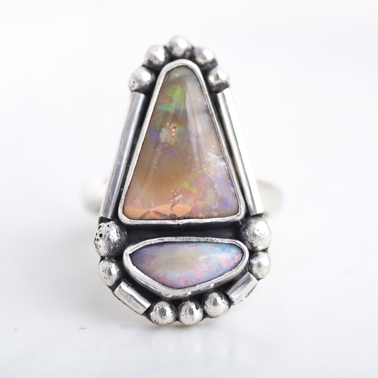 Inner Vision Ring ◇ Australian Opal ◇ Size 6