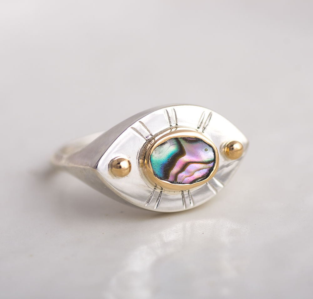 Vision Ring ◇ Abalone ◇ Made in your size.