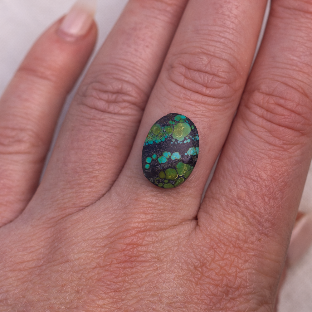 Custom Liminal Ring ◇ Hubei Turquoise ◇ Made in your size