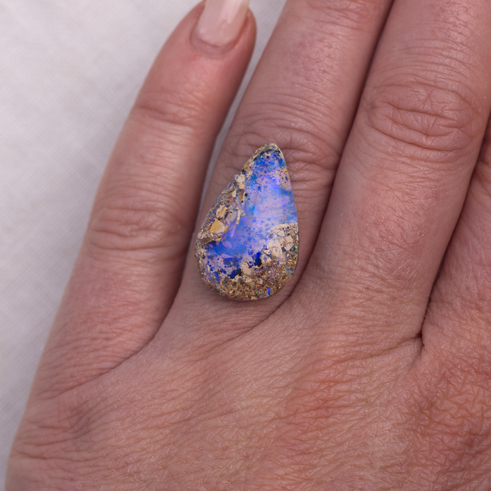 Custom Lumious Ring ◇ Australian Opal ◇ Made in your size